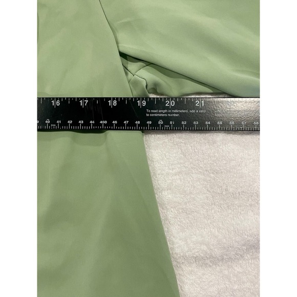 New! EVALESS Women's Casual Boho Olive Size Large L Blouse Dress Shirt Top NWT - Picture 6 of 6